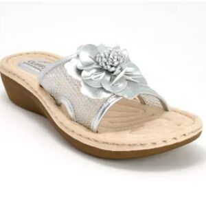 Cliffs by White Mountain Chill Slide sandals silver - 10